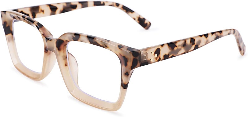 COASION Classic Non-prescription Clear Lens Eyeglasses for Women Thick Square Frame Eyewear - Image 1